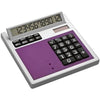 Branded Promotional CRISMA OWN DESIGN CALCULATOR with Insert in Violet Calculator From Concept Incentives.