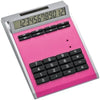 Branded Promotional CRISMA SMALL OWN DESIGN CALCULATOR with Insert in Pink Calculator From Concept Incentives.