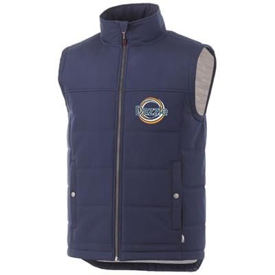 Branded Promotional SWING THERMAL INSULATED BODYWARMER in Navy Bodywarmer From Concept Incentives.