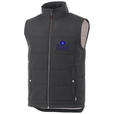 Branded Promotional SWING THERMAL INSULATED BODYWARMER in Grey Smoke Bodywarmer From Concept Incentives.