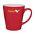 Branded Promotional DELTA CERAMIC POTTERY CUP in Red Mug From Concept Incentives.