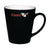 Branded Promotional DELTA CERAMIC POTTERY CUP in Black Mug From Concept Incentives.