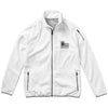 Branded Promotional DROP SHOT FULL ZIP MICRO FLEECE JACKET in White Solid Fleece From Concept Incentives.