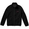 Branded Promotional DROP SHOT FULL ZIP MICRO FLEECE JACKET in Black Solid Fleece From Concept Incentives.