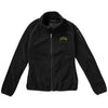 Branded Promotional DROP SHOT FULL ZIP MICRO FLEECE LADIES JACKET in Black Solid Fleece From Concept Incentives.