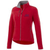 Branded Promotional PITCH MICROFLEECE LADIES JACKET in Red Jacket From Concept Incentives.