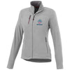 Branded Promotional PITCH MICROFLEECE LADIES JACKET in Grey Jacket From Concept Incentives.