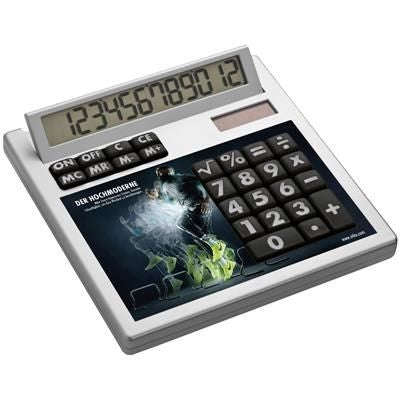 Branded Promotional CRISMA OWN-DESIGN DESK CALCULATOR with Insert Calculator From Concept Incentives.