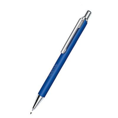 Branded Promotional SENATOR ARVENT SOFT TOUCH BALL PEN in Blue Pen From Concept Incentives.