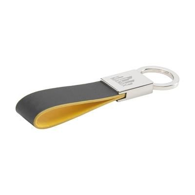 Branded Promotional SWING KEYRING in Yellow Keyring From Concept Incentives.