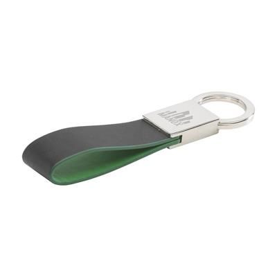 Branded Promotional SWING KEYRING in Green Keyring From Concept Incentives.