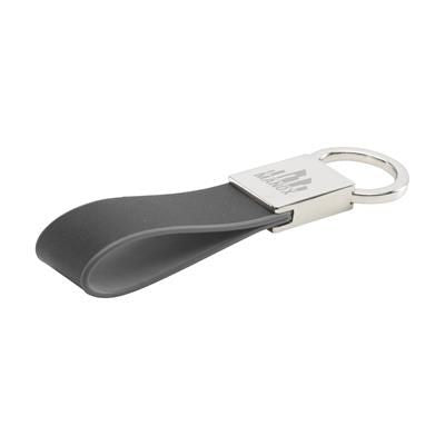 Branded Promotional SWING KEYRING in Grey Keyring From Concept Incentives.