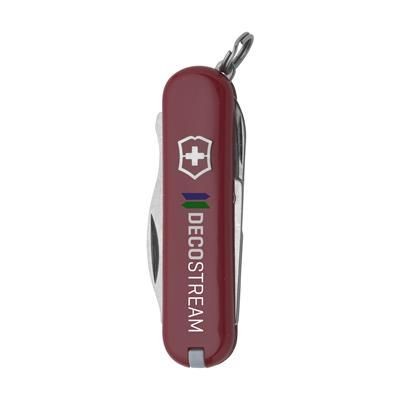 Branded Promotional VICTORINOX JETSETTER POCKET KNIFE in Red Knife From Concept Incentives.