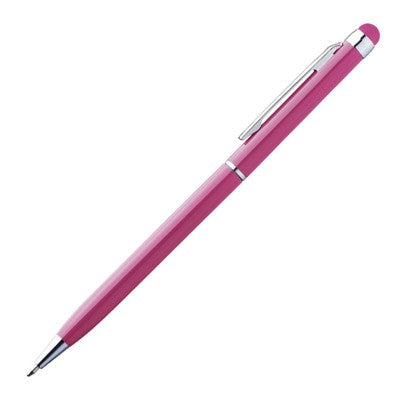 Branded Promotional NEW ORLEANS TOUCH SCREEN STYLUS BALL PEN in Pink Pen From Concept Incentives.