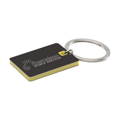 Branded Promotional CAVALLO KEYRING in Yellow Keyring From Concept Incentives.