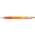 Branded Promotional STORM PLASTIC BALL PEN in Translucent Orange & Clear Transparent Pen From Concept Incentives.