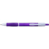 Branded Promotional STORM PLASTIC BALL PEN in Translucent Purple & Clear Transparent Pen From Concept Incentives.