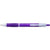 Branded Promotional STORM PLASTIC BALL PEN in Translucent Purple & Clear Transparent Pen From Concept Incentives.