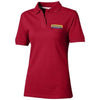 Branded Promotional FOREHAND SHORT SLEEVE LADIES POLO in Dark Red Polo Shirt From Concept Incentives.