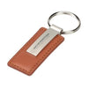 Branded Promotional LEATHER KEYRING in Brown Keyring From Concept Incentives.