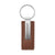 Branded Promotional LEATHERKEY KEYRING in Brown Keyring From Concept Incentives.