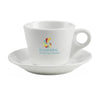 Branded Promotional DAVINCI CUP & SAUCER in White Cup &amp; Saucer Set From Concept Incentives.