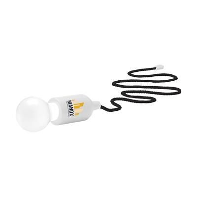 Branded Promotional RETROPULLLIGHT LAMP in White & Black Lamp From Concept Incentives.