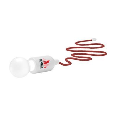 Branded Promotional RETROPULLLIGHT LAMP in White & Red Lamp From Concept Incentives.
