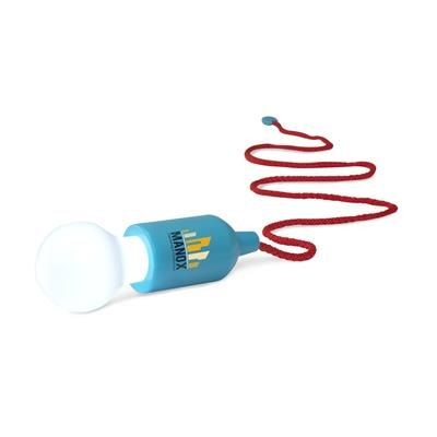 Branded Promotional RETROPULLLIGHT LAMP in Turquoise & Red Lamp From Concept Incentives.