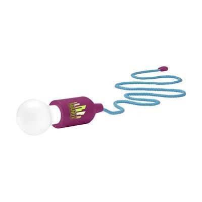 Branded Promotional RETROPULLLIGHT LAMP in Magenta & Blue Lamp From Concept Incentives.