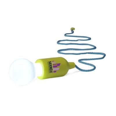 Branded Promotional RETROPULLLIGHT LAMP in Lime & Blue Lamp From Concept Incentives.