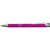 Branded Promotional ALUMINIUM METAL PUSH BUTTON BALL PEN in Pink Pen From Concept Incentives.