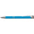 Branded Promotional ALUMINIUM METAL PUSH BUTTON BALL PEN in Pale Blue Pen From Concept Incentives.