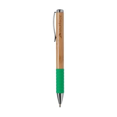 Branded Promotional BAMBOO WRITE BALL PEN in Green Pen From Concept Incentives.
