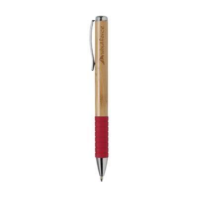 Branded Promotional BAMBOOWRITE PEN in Red Pen From Concept Incentives.