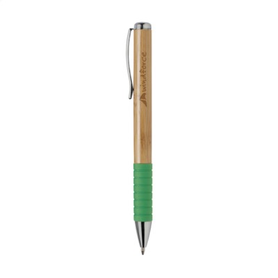 Branded Promotional BAMBOOWRITE PEN in Green Pen From Concept Incentives.