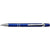 Branded Promotional PLASTIC RETRACTABLE BALL PEN in Cobalt Blue Pen From Concept Incentives.