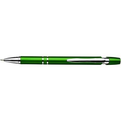 Branded Promotional PLASTIC RETRACTABLE BALL PEN in Light Green Pen From Concept Incentives.