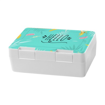 Branded Promotional DINNER BOX LUNCH BOX in White Lunch Box From Concept Incentives.