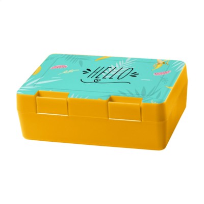 Branded Promotional DINNER BOX LUNCH BOX in Yellow Lunch Box From Concept Incentives.