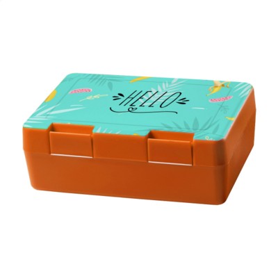 Branded Promotional DINNER BOX LUNCH BOX in Orange Lunch Box From Concept Incentives.