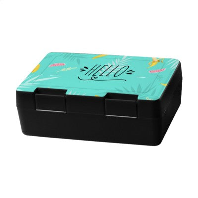 Branded Promotional DINNER BOX LUNCH BOX in Black Lunch Box From Concept Incentives.