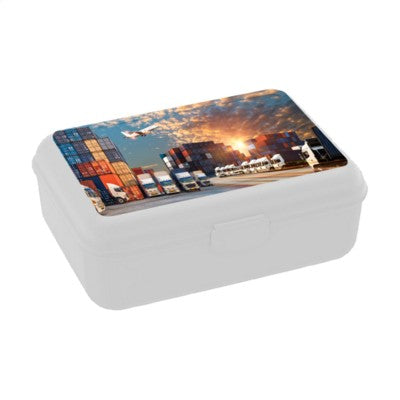 Branded Promotional SCHOOL BOX DELUXE LUNCH BOX in Transparent Lunch Box From Concept Incentives.