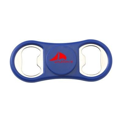 Branded Promotional SPINNER BOTTLE OPENER in Blue Bottle Opener From Concept Incentives.