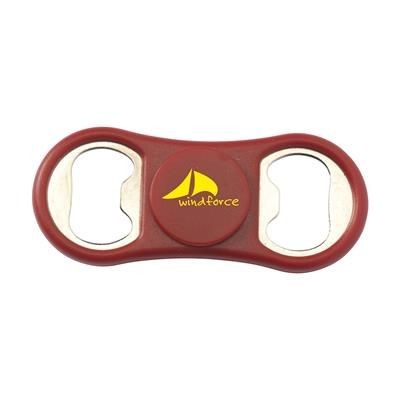 Branded Promotional SPINNER BOTTLE OPENER in Red Bottle Opener From Concept Incentives.