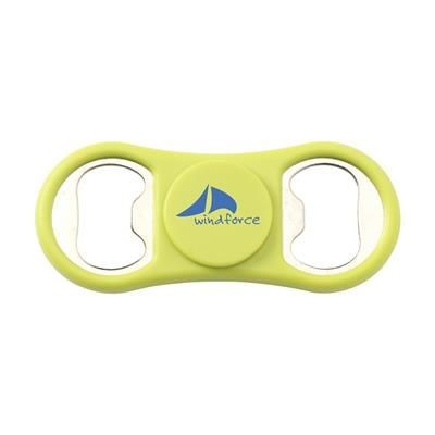 Branded Promotional SPINNER BOTTLE OPENER in Lime Bottle Opener From Concept Incentives.