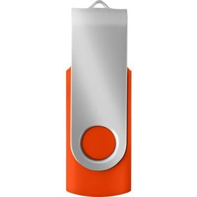 Branded Promotional USB DRIVE 16GB in Orange Memory Stick USB From Concept Incentives.