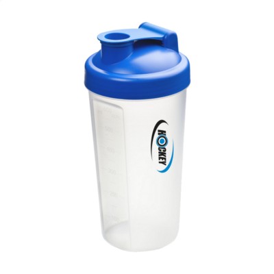 Branded Promotional SHAKER PROTEIN DRINK CUP in Blue Sports Drink Bottle From Concept Incentives.