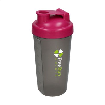 Branded Promotional SHAKER PROTEIN DRINK CUP in Turquoise & Grey Sports Drink Bottle From Concept Incentives.