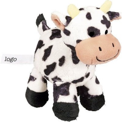 Branded Promotional JOLLY COW SOFT TOY in Black & White Soft Toy From Concept Incentives.